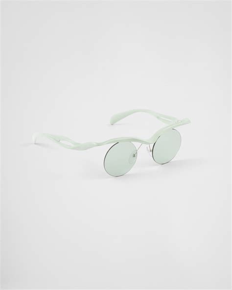 prada groene zonnebril|Jade Green Lenses Prada Morph Sunglasses .